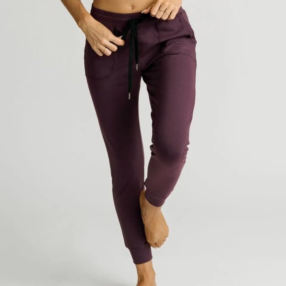 ZYIA Plum Unwind Joggers Size S (4) - Picture 1 of 5